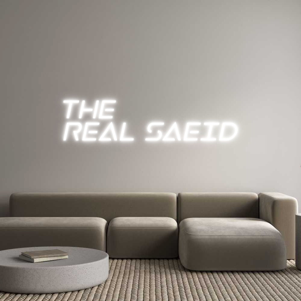 Custom Neon Sign Online Editor THE
REAL SAEID
