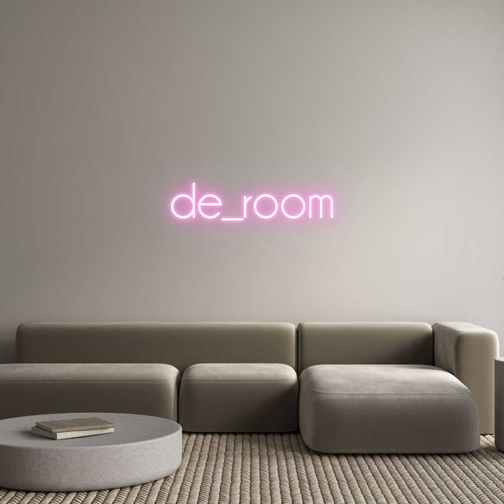 Custom Neon Sign Online Editor de_room