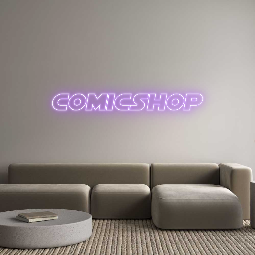 Custom Neon Sign Online Editor comicshop