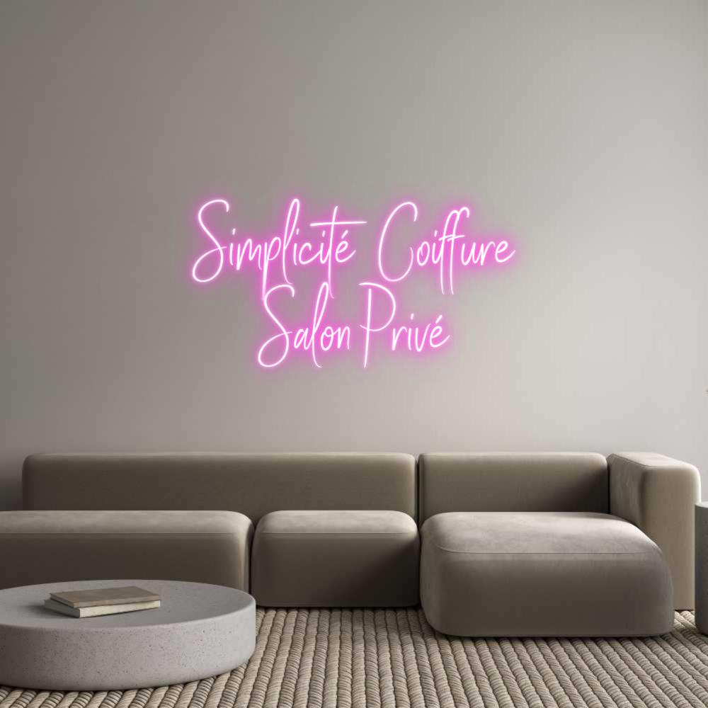 Custom Neon Sign Online Editor Simplicité Co...