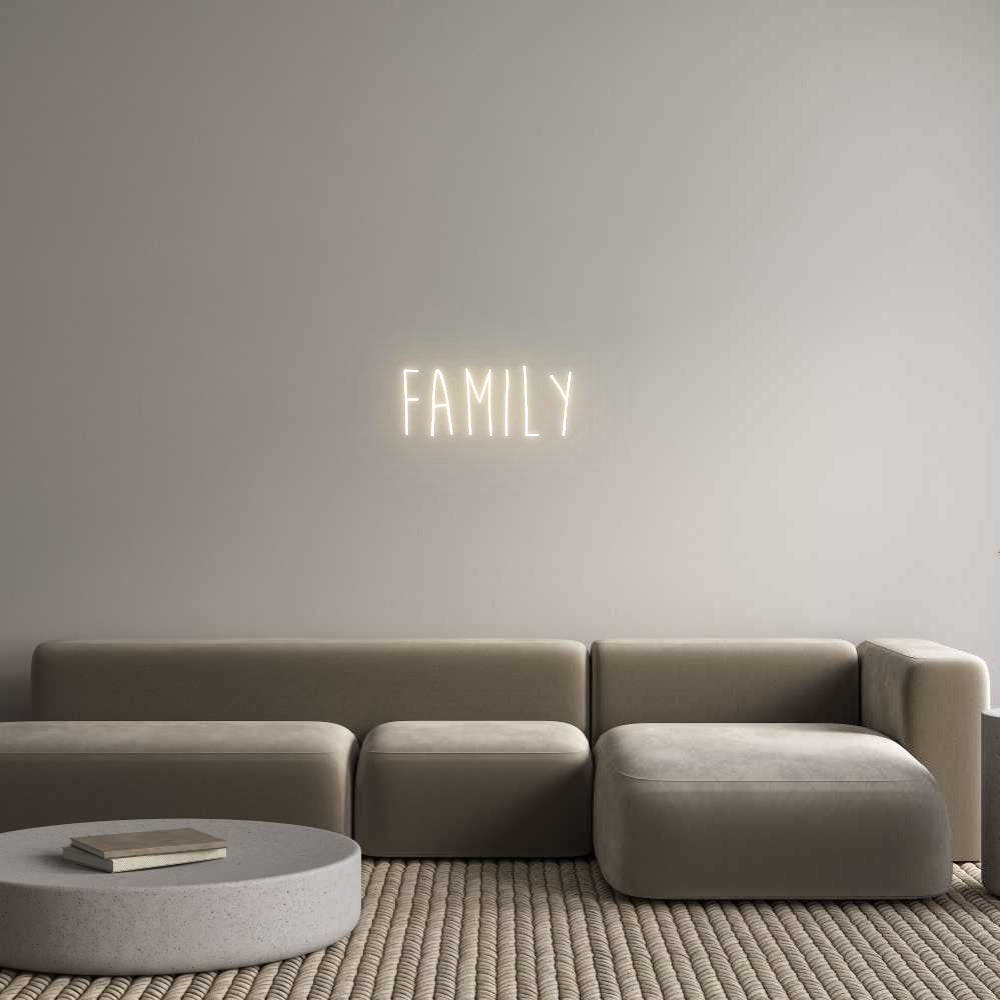 Custom Neon Sign Online Editor Family