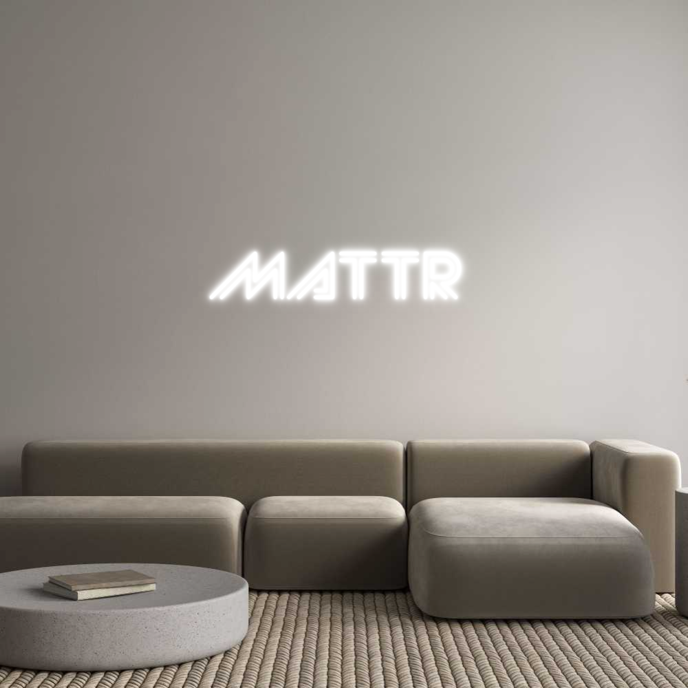 Custom Neon Sign Online Editor MATTR