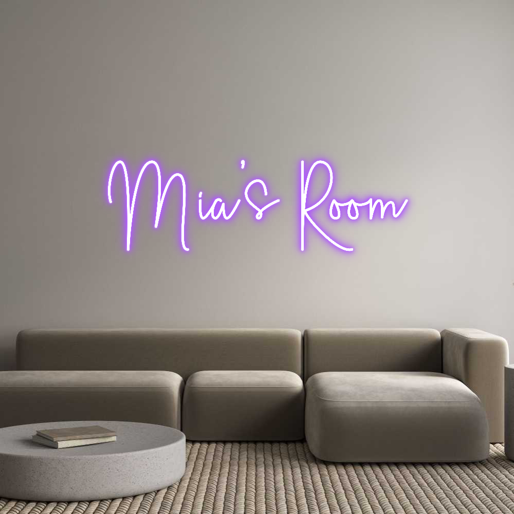 Custom Neon Sign Online Editor Mia’s Room