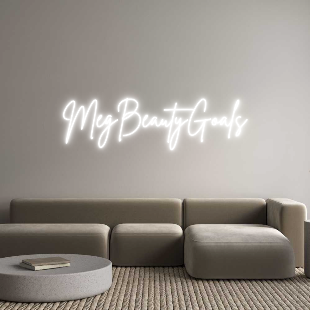 Custom Neon Sign Online Editor MegBeautyGoals