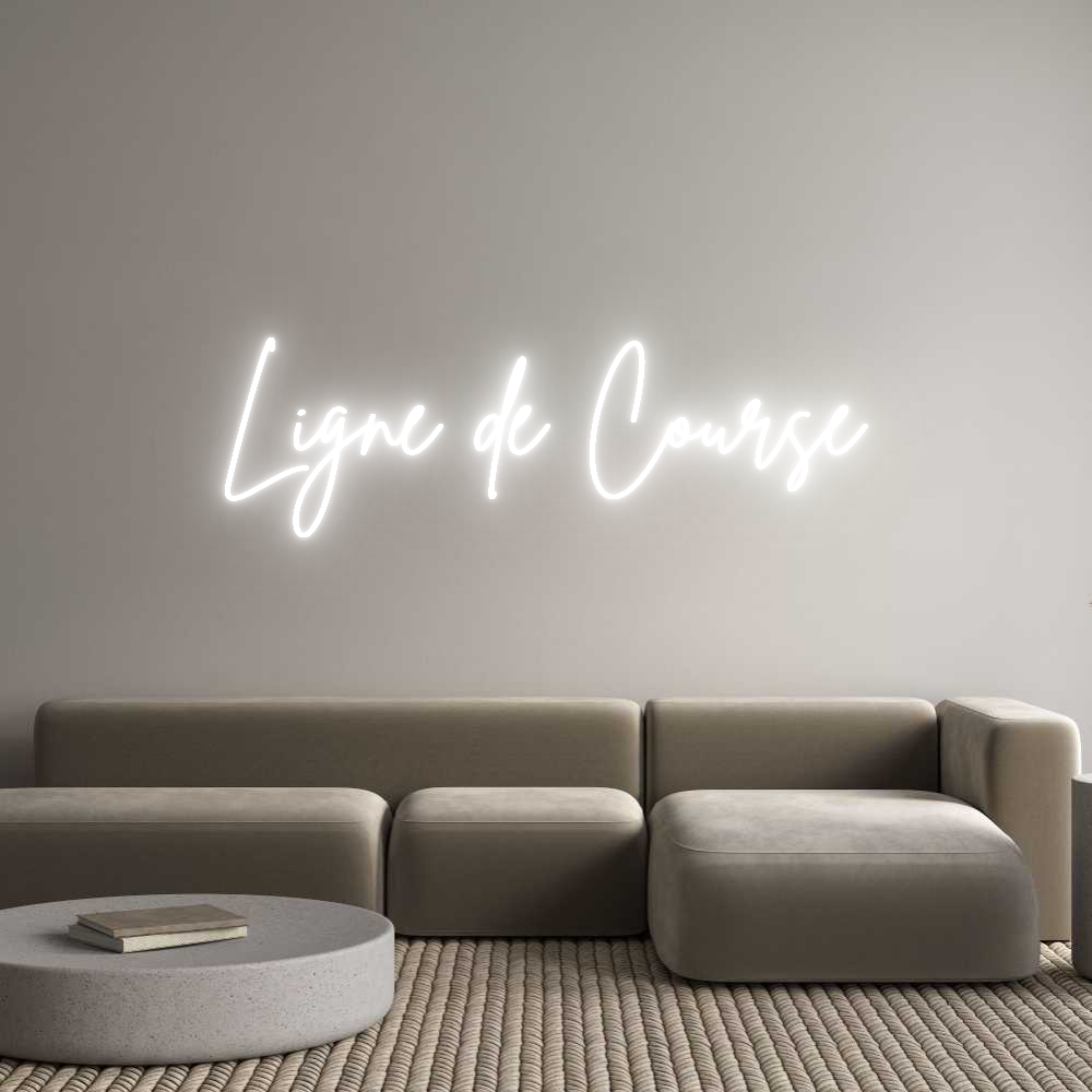 Custom Neon Sign Online Editor Ligne de Course