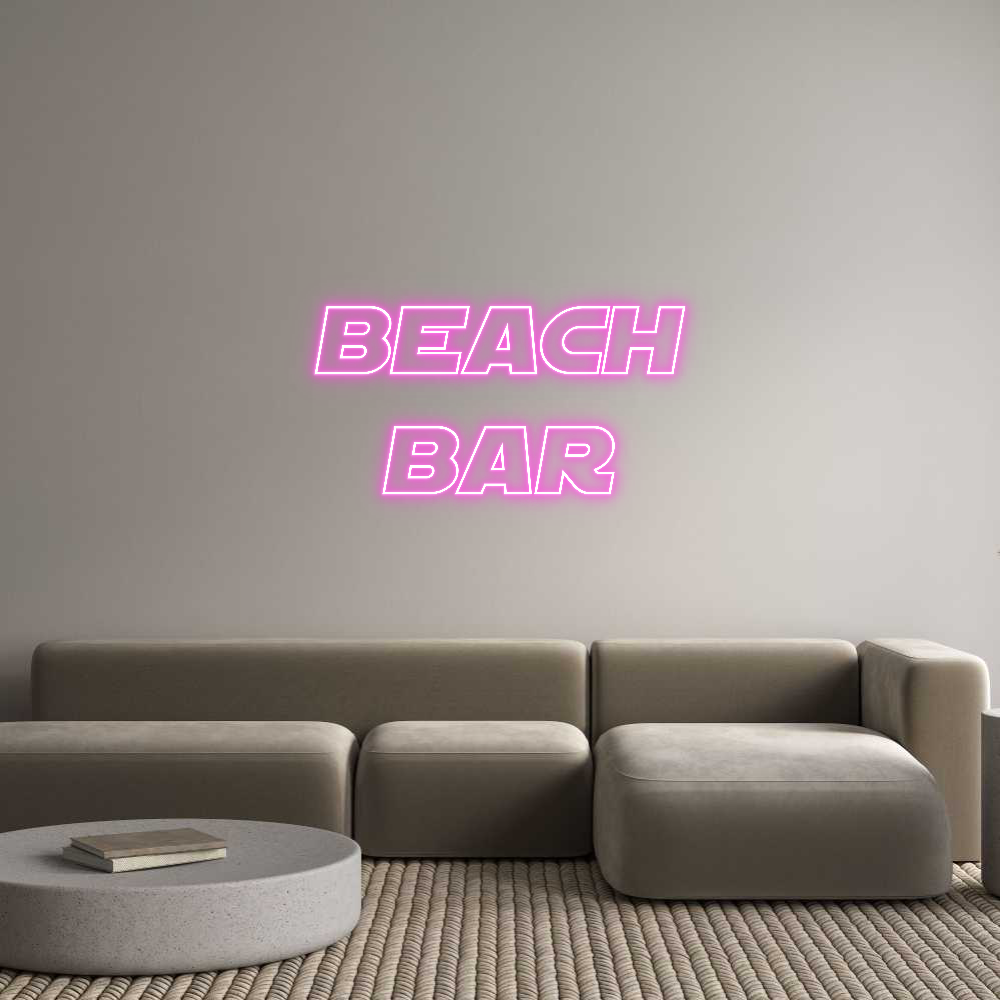 Custom Neon Sign Online Editor Beach
Bar
