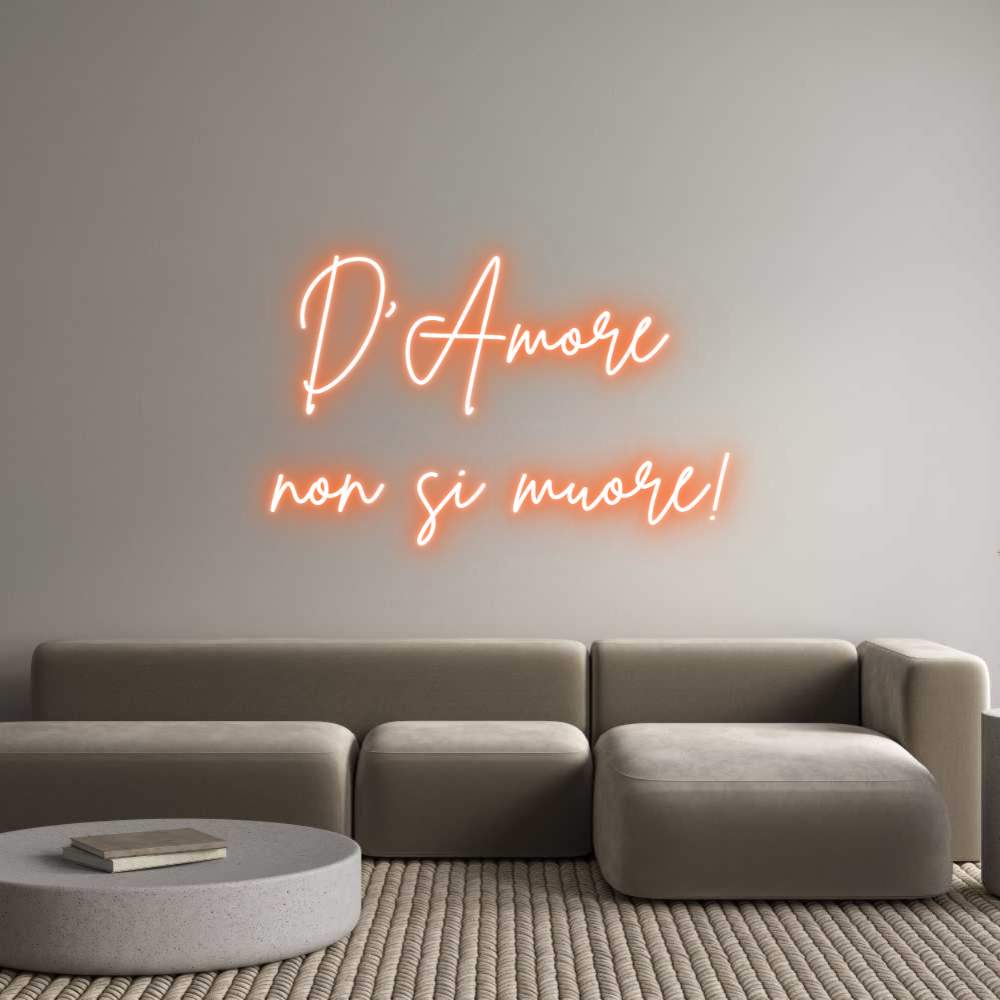 Custom Neon Sign Online Editor D'Amore 
non...