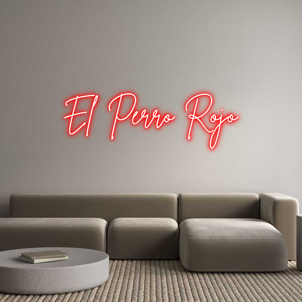 Custom Neon Sign Online Editor El Perro Rojo