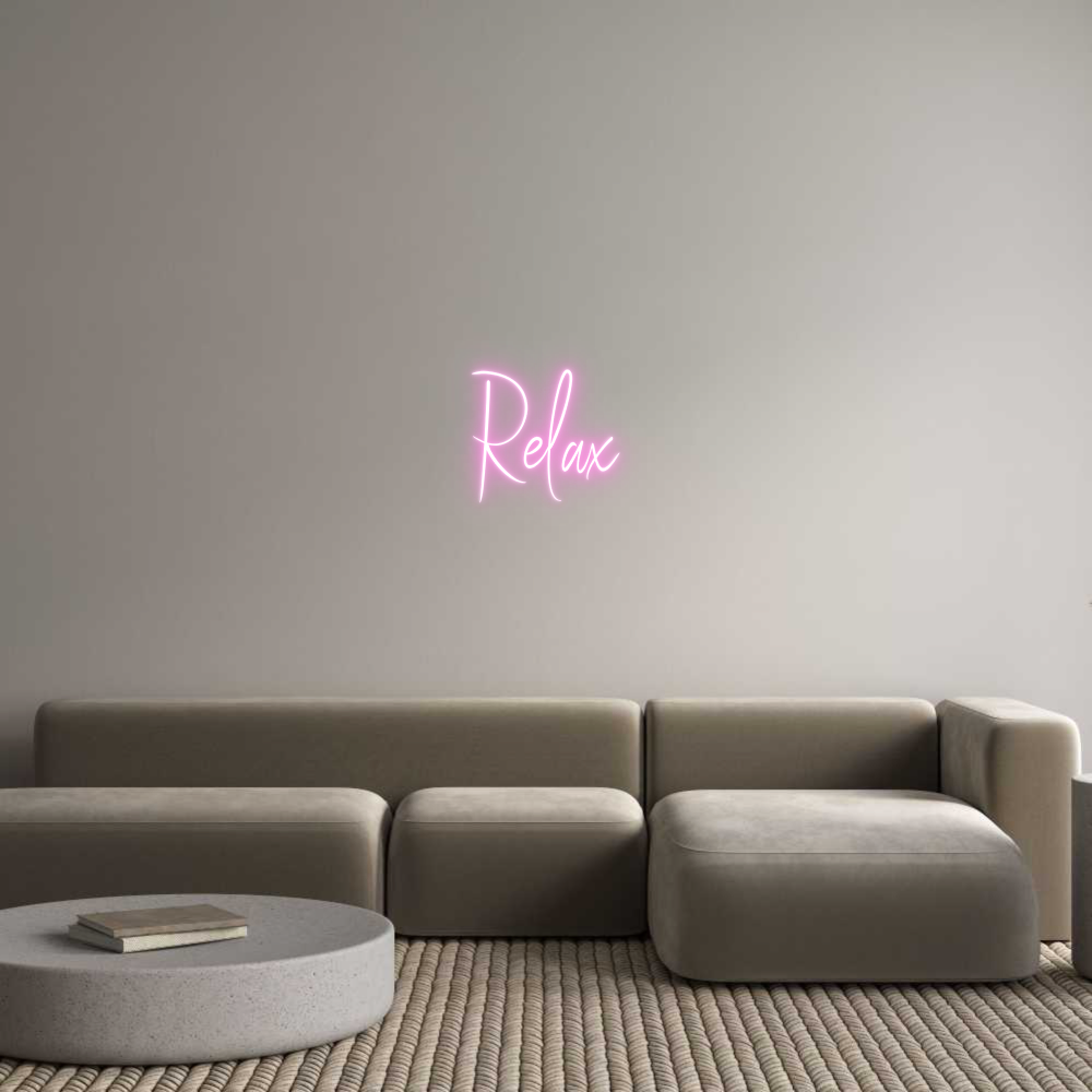 Custom Neon Sign Online Editor Relax