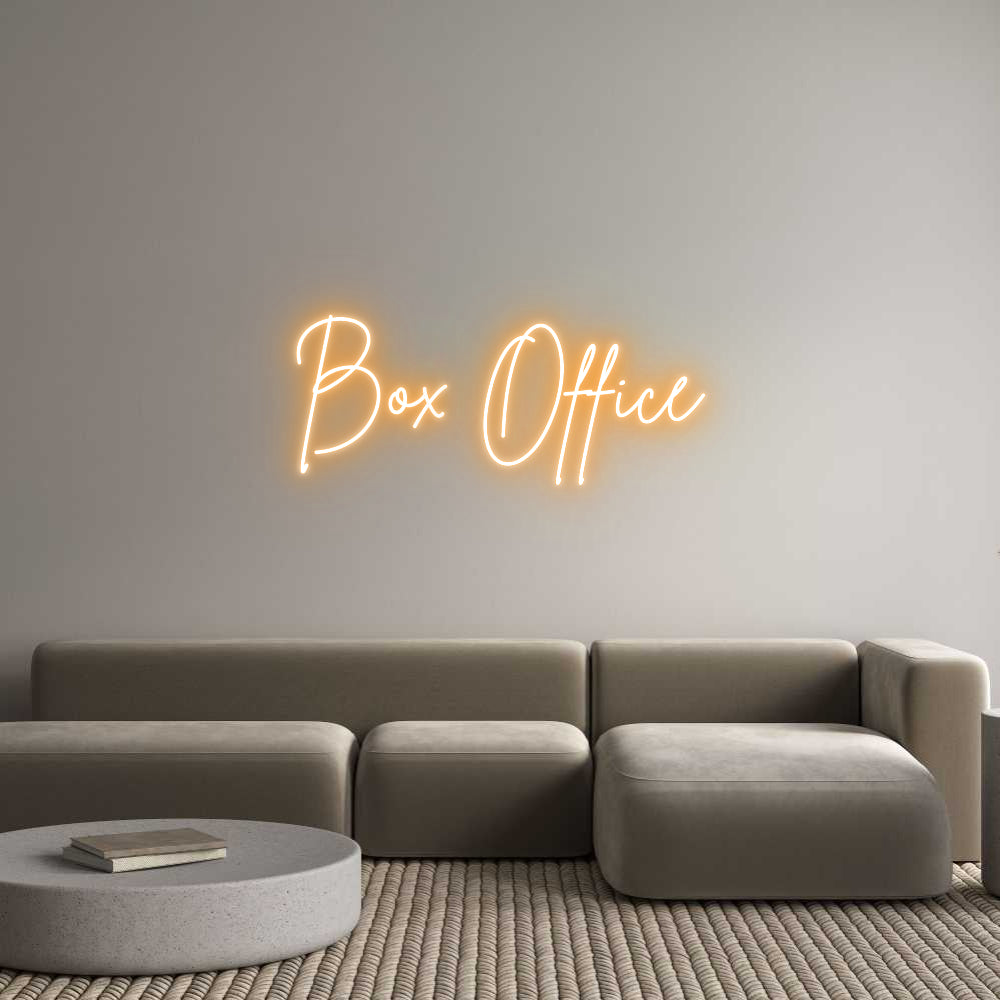 Custom Neon Sign Online Editor Box Office