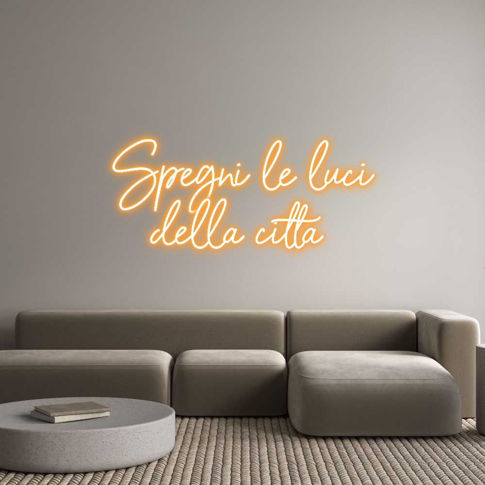 Custom Neon Sign Online Editor Spegni le luc...