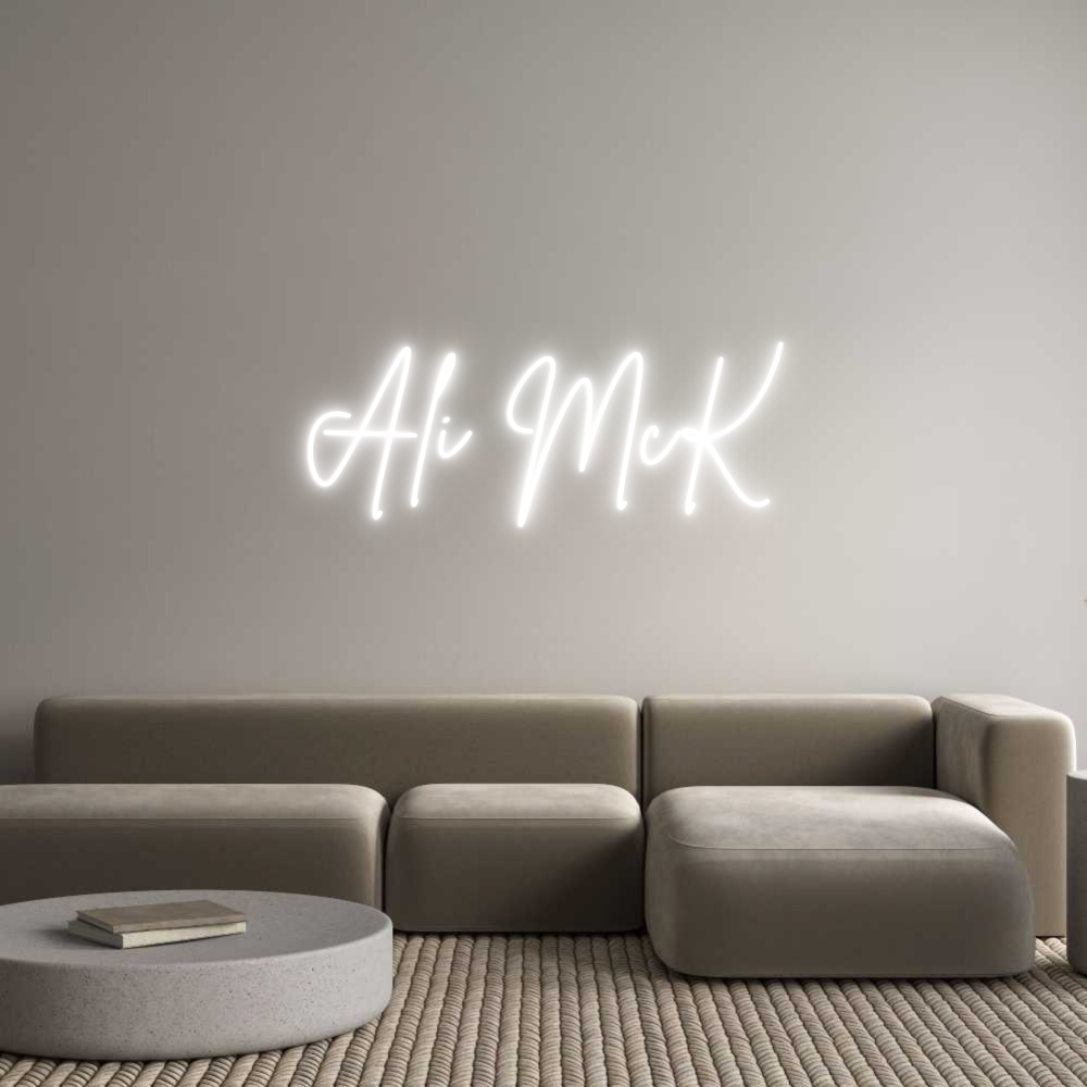 Custom Neon Sign Online Editor Ali McK