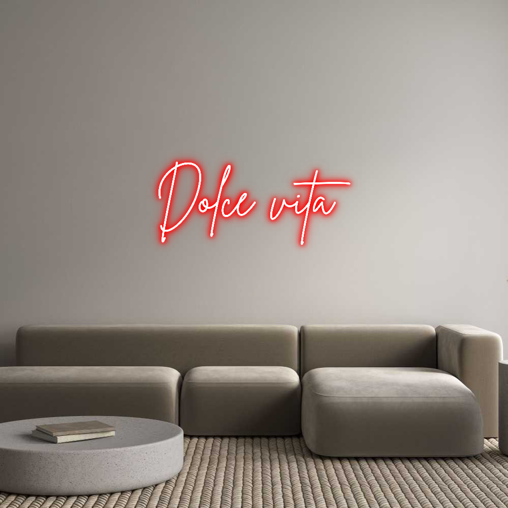 Custom Neon Sign Online Editor Dolce vita