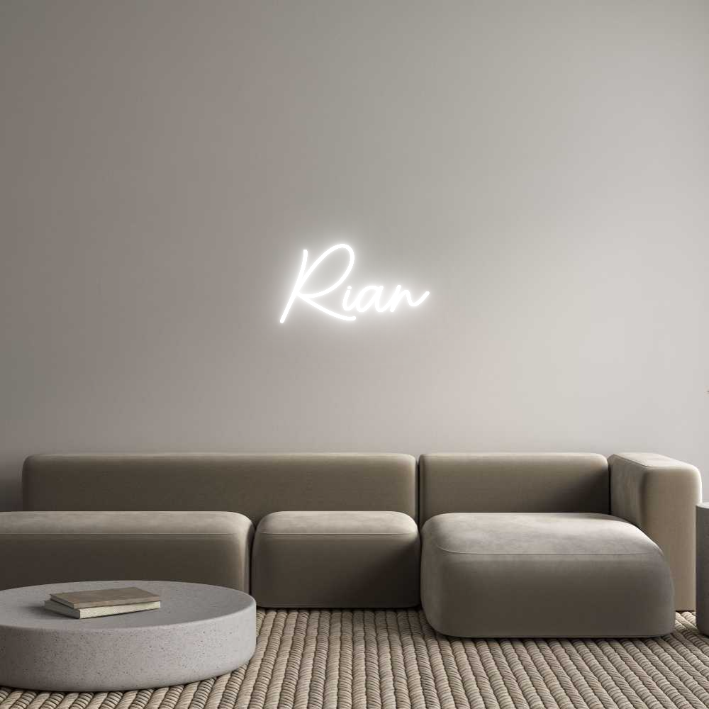 Custom Neon Sign Online Editor Rian