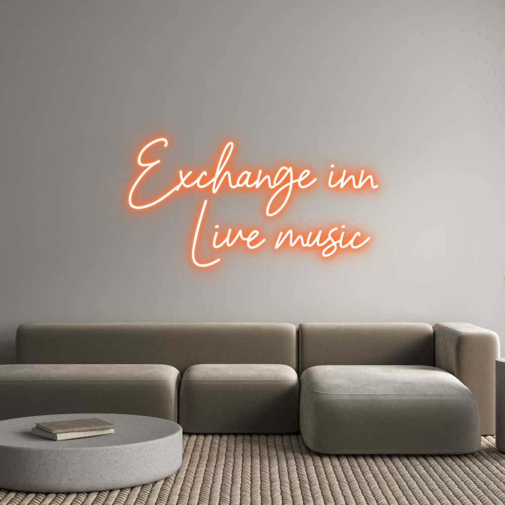 Custom Neon Sign Online Editor Exchange inn
...