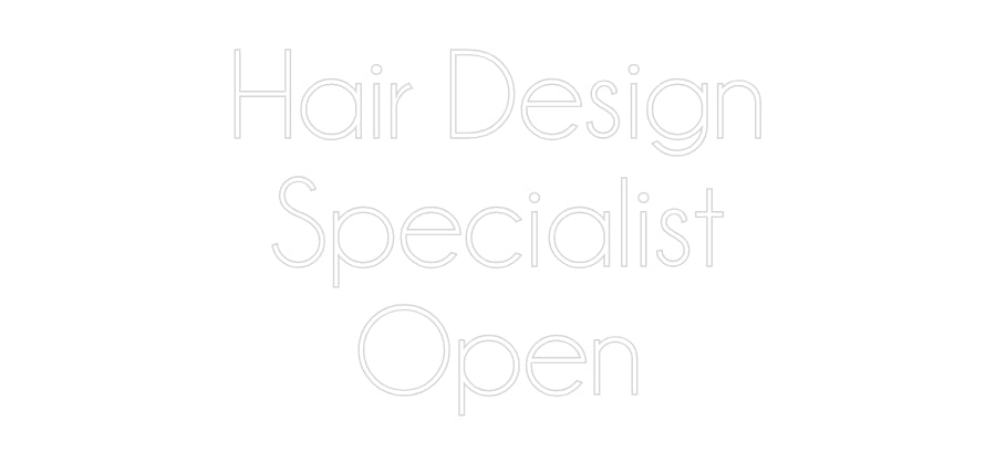 Custom Neon Sign Online Editor Hair Design
...