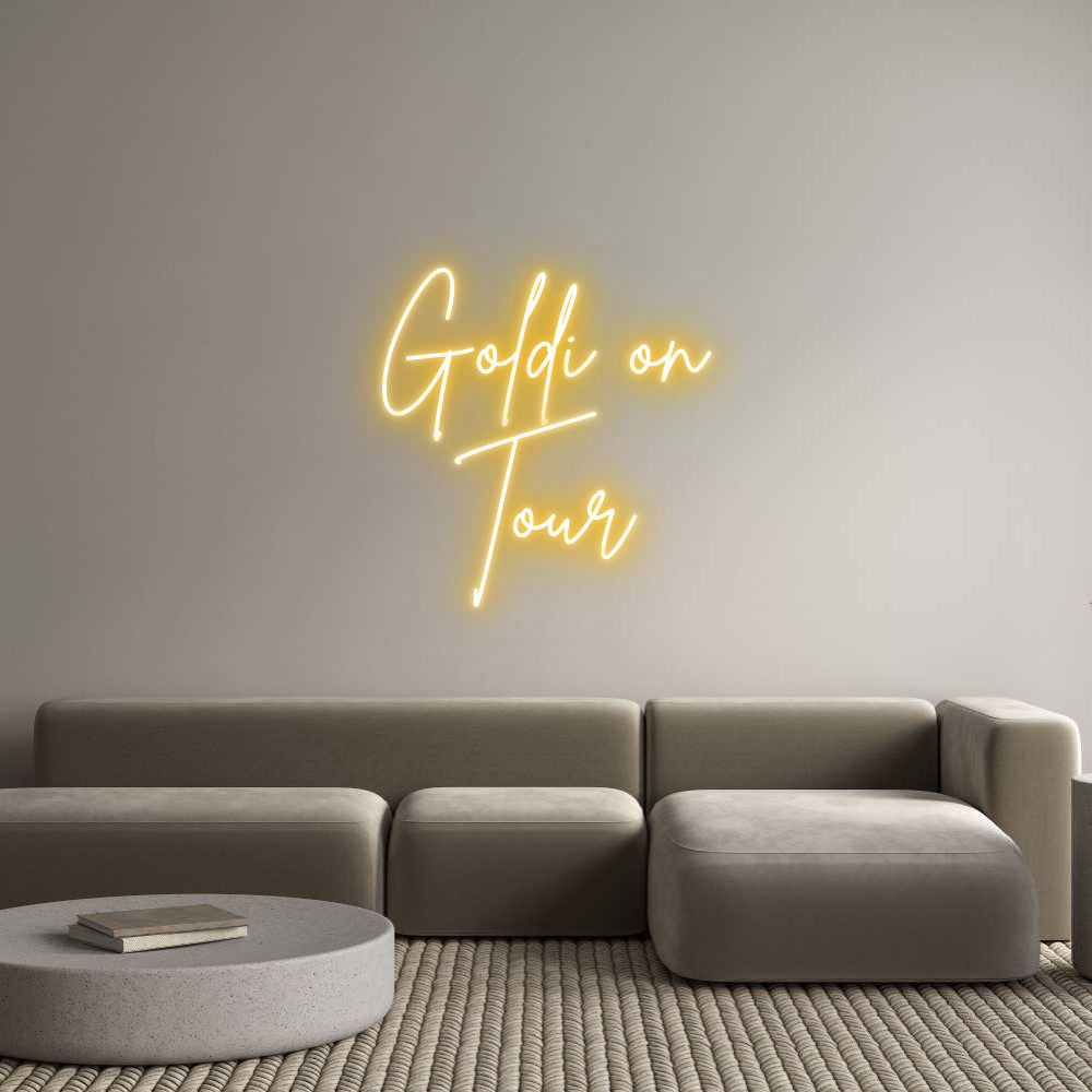 Custom Back Lit Neon Sign Online Editor Goldi on
Tour