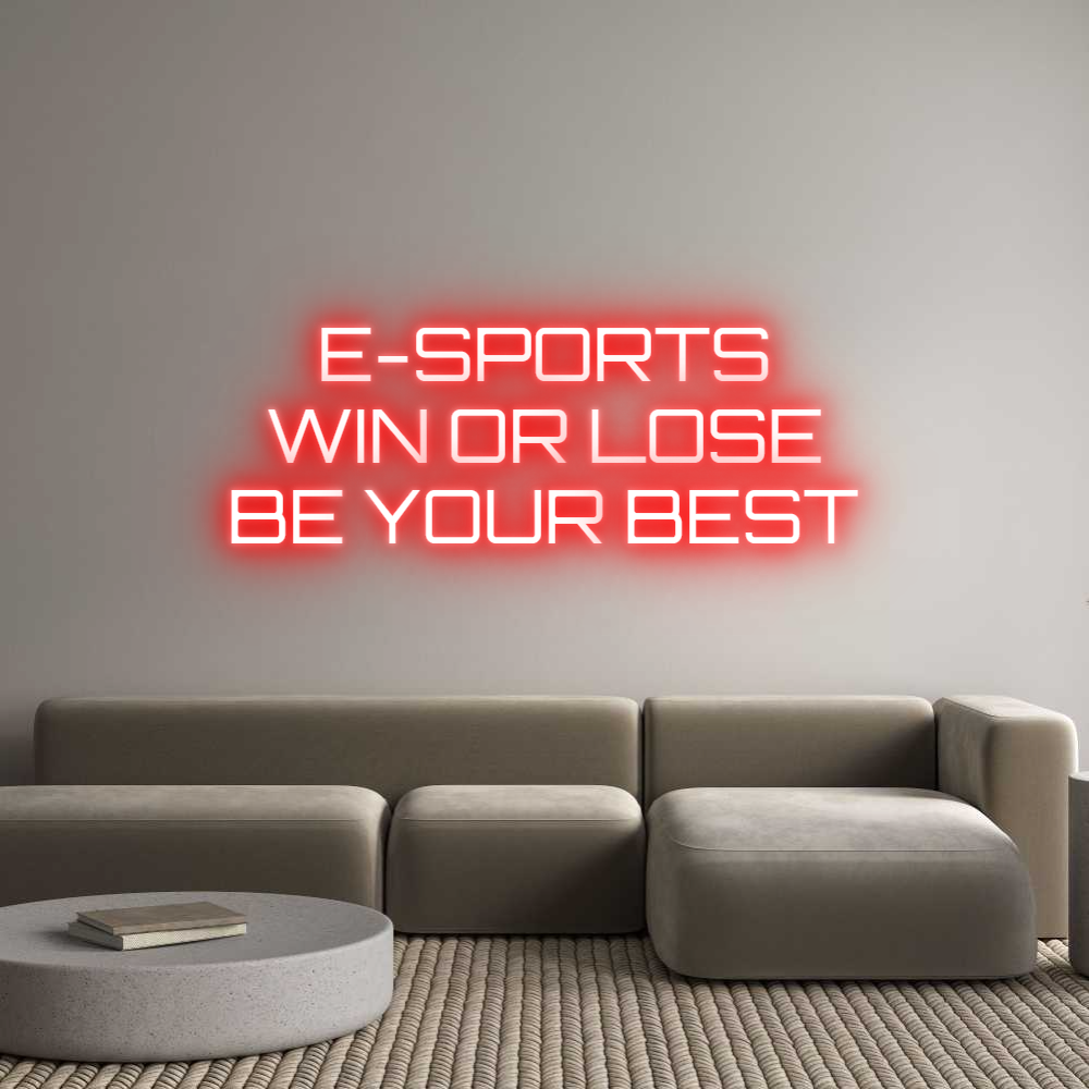 Custom Neon Sign Online Editor E-SPORTS
WIN...