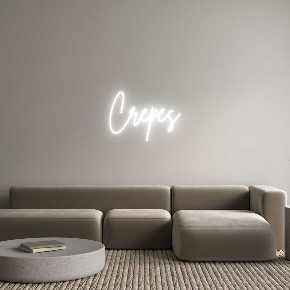 Custom Neon Sign Online Editor Crepes