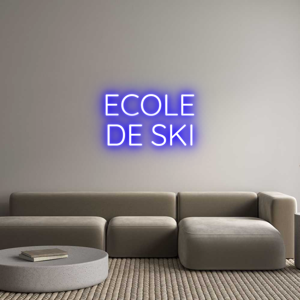 Custom Neon Sign Online Editor ECOLE
DE SKI