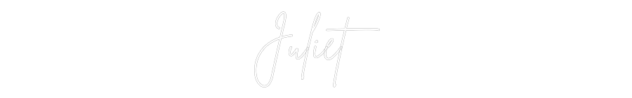 Custom Neon Sign Online Editor Juliet