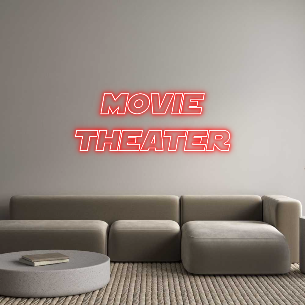 Custom Neon Sign Online Editor Movie
Theater