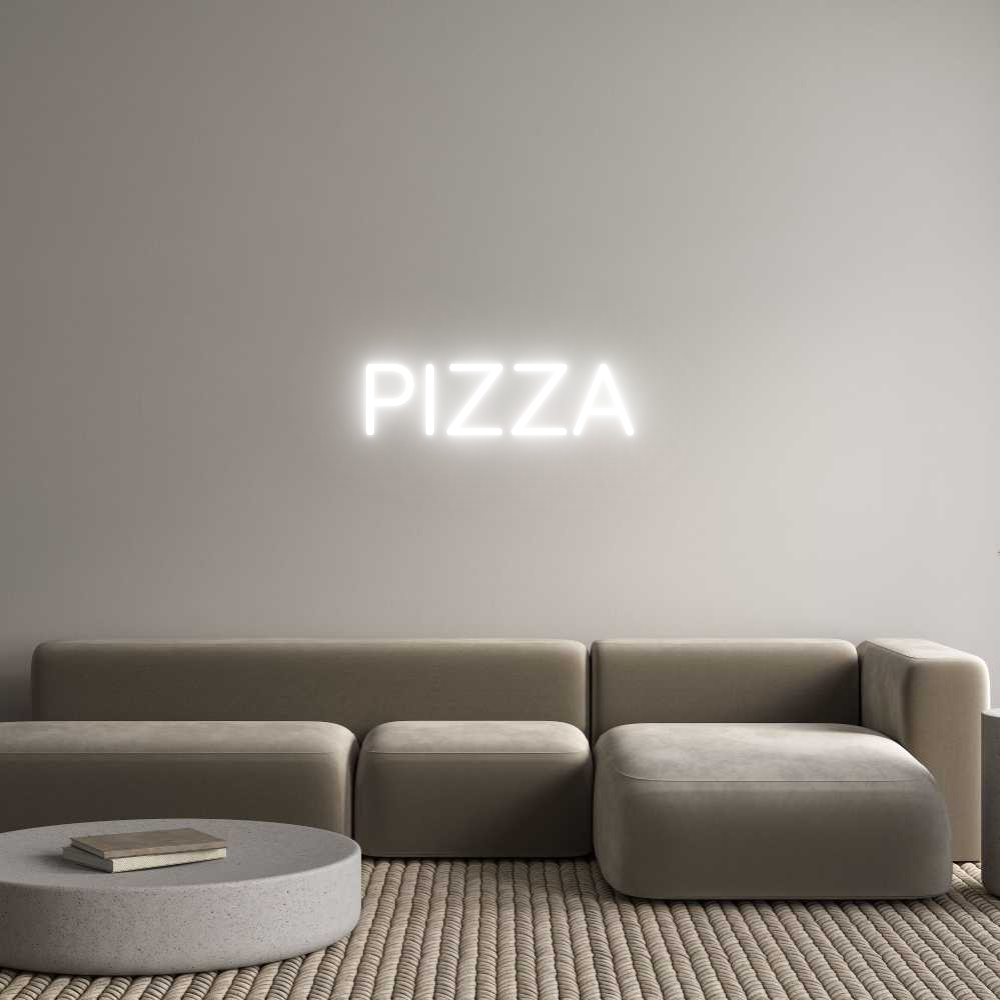 Custom Neon Sign Online Editor PIZZA
