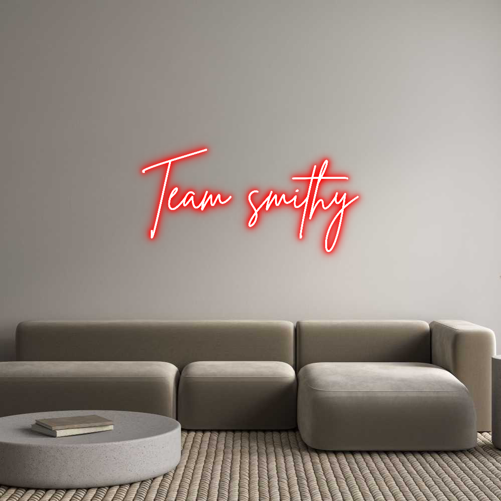 Custom Neon Sign Online Editor Team smithy