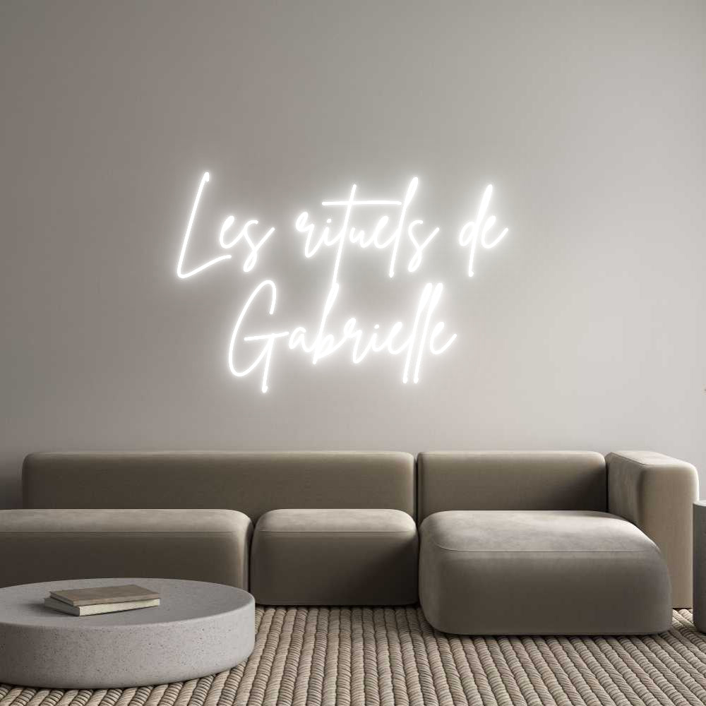 Custom Neon Sign Online Editor Les rituels d...