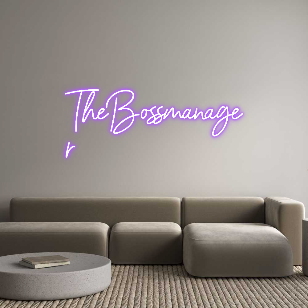Custom Neon Sign Online Editor TheBossmanage...