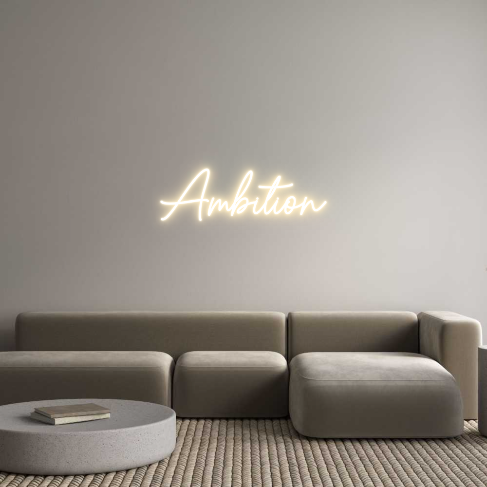 Custom Neon Sign Online Editor Ambition