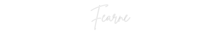 Custom Neon Sign Online Editor Fearne