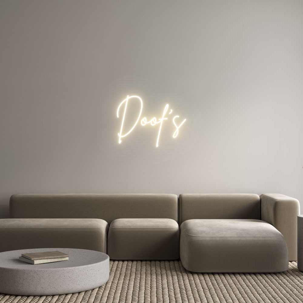 Custom Neon Sign Online Editor Doof's