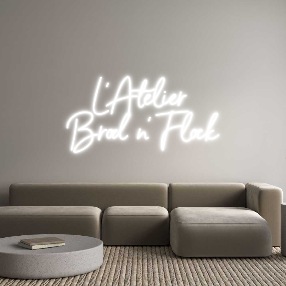Custom Neon Sign Online Editor L’Atelier 
B...