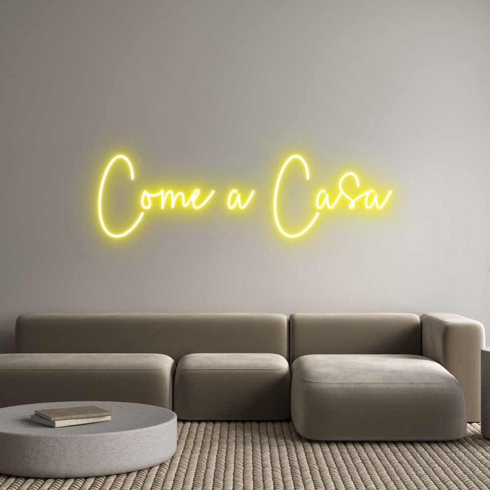 Custom Neon Sign Online Editor Come a Casa
