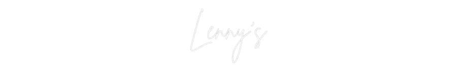 Custom Neon Sign Online Editor Lenny's