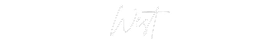 Custom Neon Sign Online Editor West