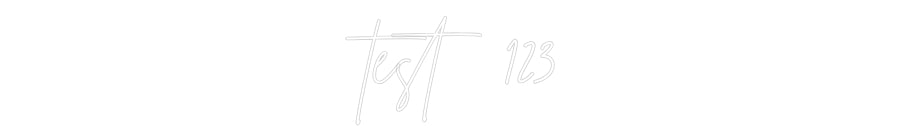 Custom Neon Sign Online Editor test 123