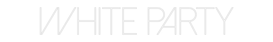 Custom Neon Sign Online Editor White Party