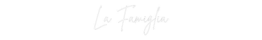 Custom Neon Sign Online Editor La Famiglia
