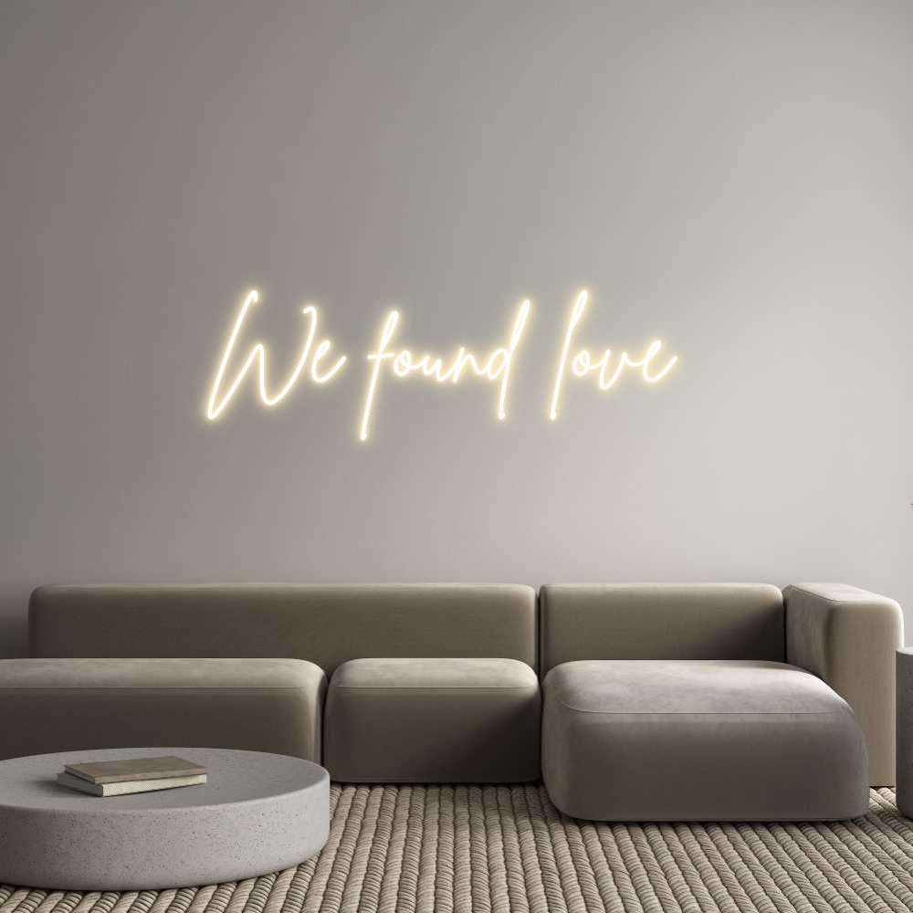 Custom Neon Sign Online Editor We found love