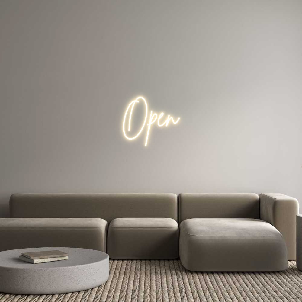 Custom Neon Sign Online Editor Open