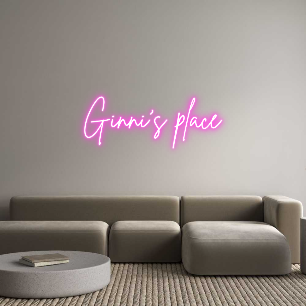 Custom Neon Sign Online Editor Ginni's place