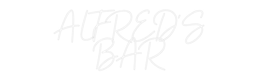 Custom Neon Sign Online Editor ALFRED'S
BAR