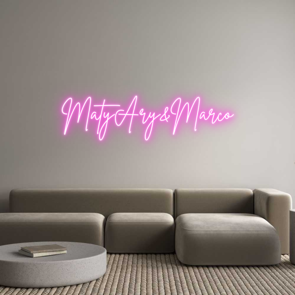 Custom Neon Sign Online Editor MatyAry&Marco