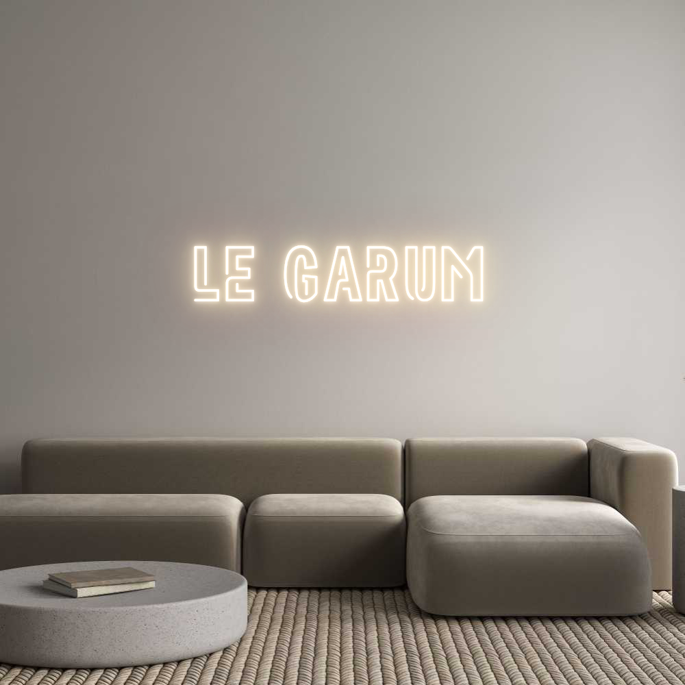 Custom Neon Sign Online Editor LE GARUM