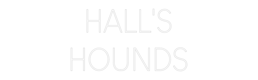 Custom Neon Sign Online Editor HALL'S
HOUNDS