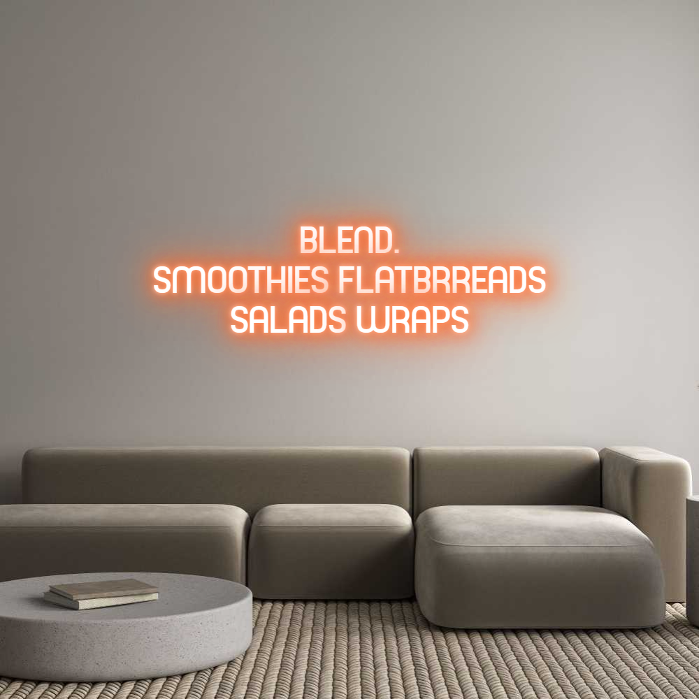 Custom Neon Sign Online Editor BLEND.
SMOOT...