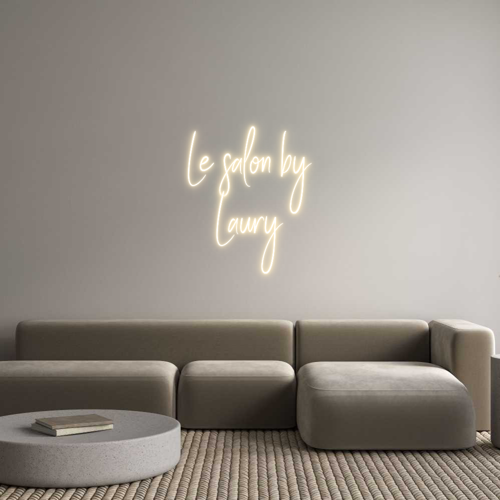 Custom Neon Sign Online Editor Le salon by
...