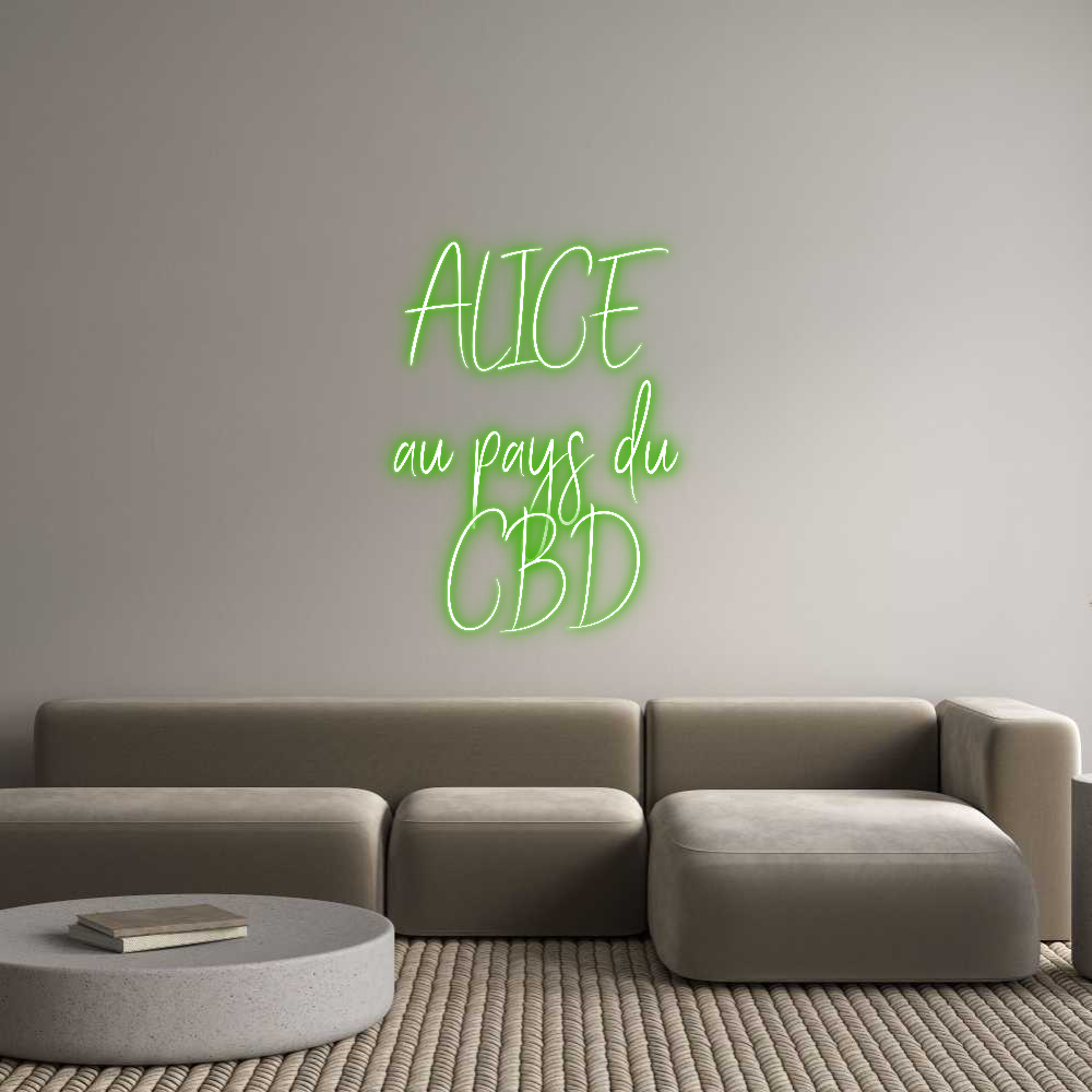 Custom Neon Sign Online Editor ALICE 
au pa...